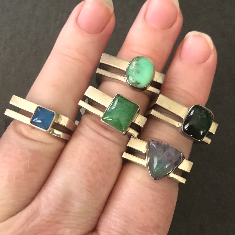 Handmade sterling silver rings - Picture 3 of 15